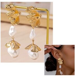 VINTAGE-INSPIRED FAUX PEARL EARRINGS